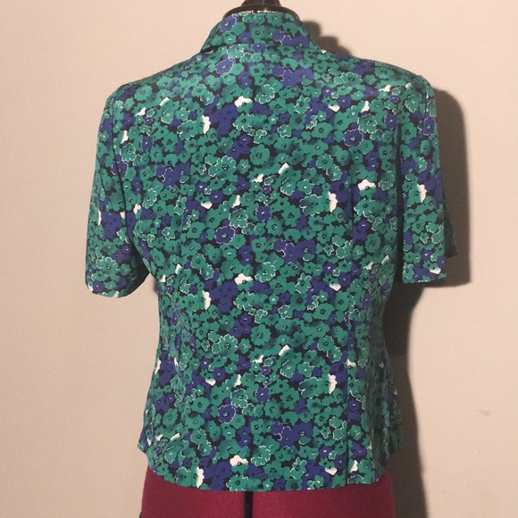 Vintage Leslie Fay Floral Skirt Set - Picture 5 of 7